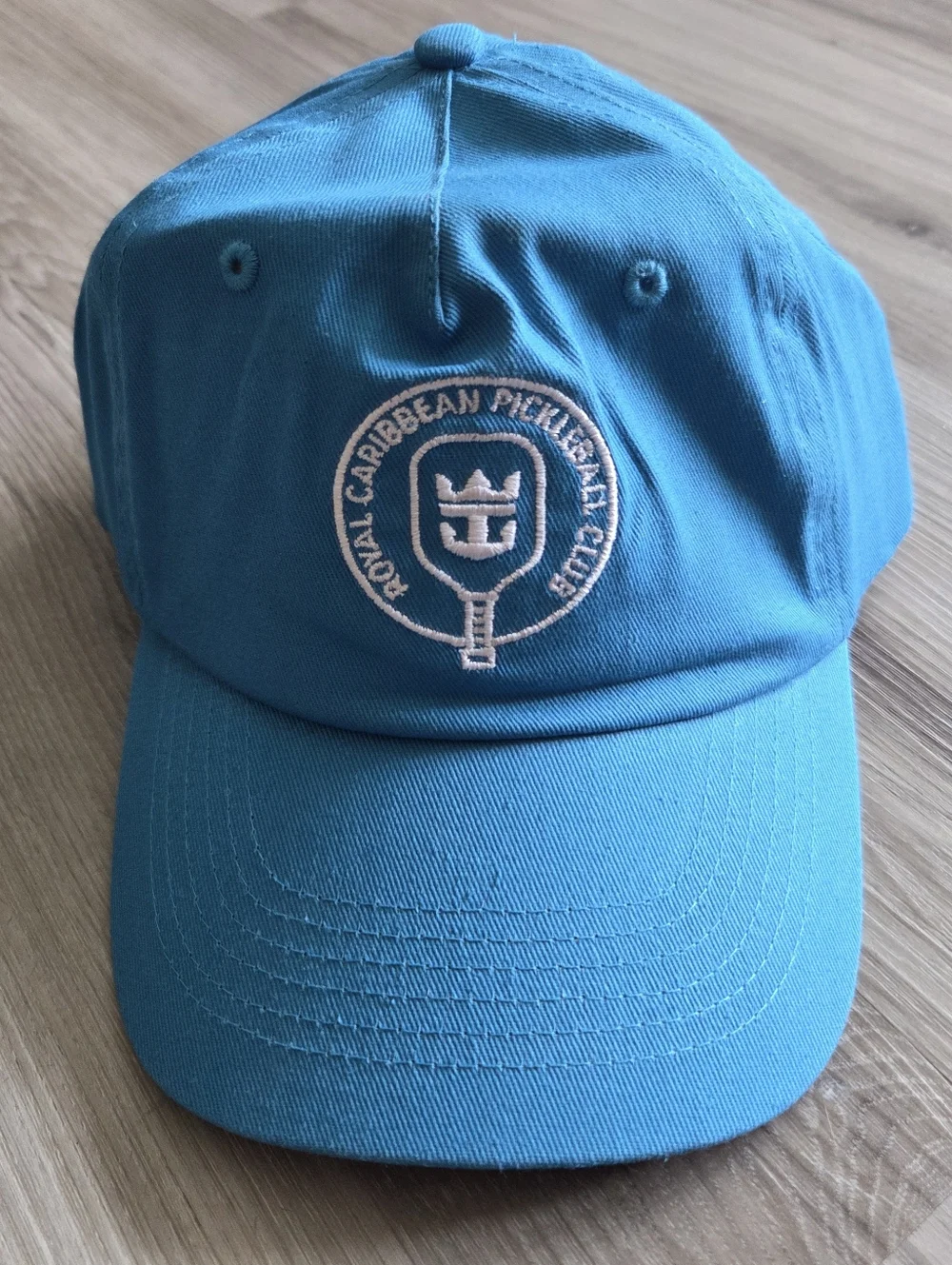 Royal Caribbean‎ Pickleball Club Rare Baseball Hat Cap Aqua Blue Adjustable Cap